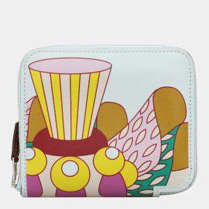 Hermes Multicolor Swift Leather Patisserie Francaise Azap Compact Wallet