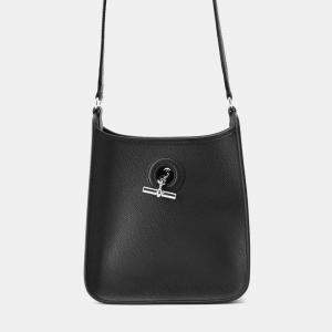 Hermes Black Epsom Leather Vespa TPM Shoulder Bag