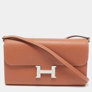 Hermès Blush Evercolor Leather Constance To Go Wallet
