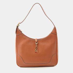 Hermes Brique Brown Togo Leather Trim 31 Shoulder Bag  