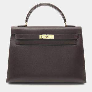 Hermes Evennes Courchevel Leather Kelly 32 Handbag