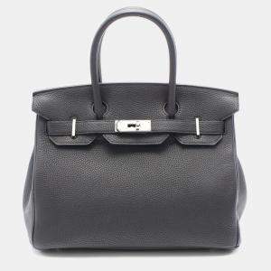 Hermes Black Togo Leather Birkin 30 Handbag