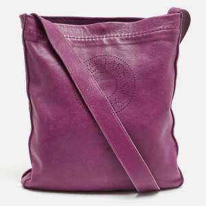Hermes Ultraviolet Leather Clou de Selle Bag