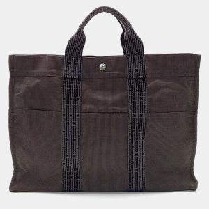 Hermes Black Fabric Furuto Tote Bag