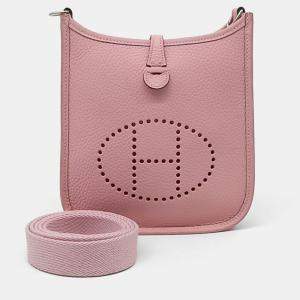 Hermes Pink Leather Evelyn 16 bag