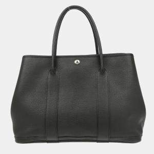 Hermes Black Negonda Garden Party 36 Tote PM