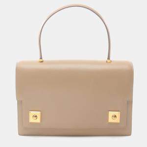 Hermes Beige Box Calf Leather Piano Handbag