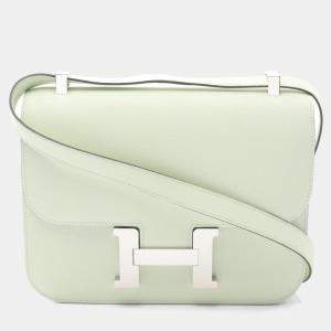 Hermes Vert Fizz Epsom Leather Constance 24 Shoulder Bag