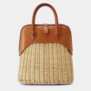 Hermes Natural/Fauve Willow Barenia Leather Bolit Picnic Size 24