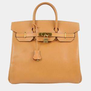 Hermes Natural Liegee Haut a Courroies 32 Handbag 