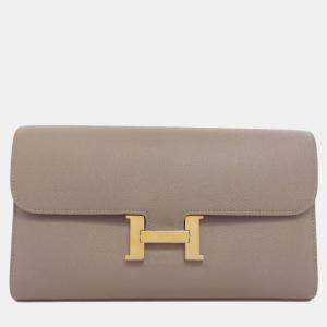 Hermes Epsom Leather Constance Long Wallet 
