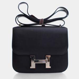 Hermes Black Swift Mini Constance 18