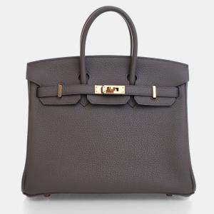 Hermes Gris Etain Togo Birkin 25