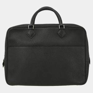 Hermes Black Fjord Plume Doc 38 Handbag