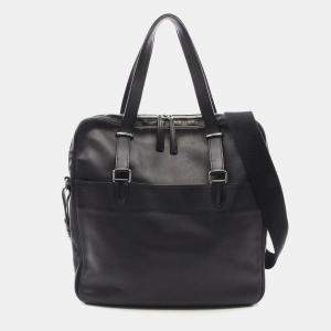 Hermes Black Leather Evergrain Shoulder Bag
