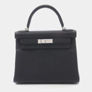 Hermes Black Togo Leather Kelly 28 