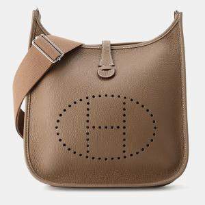 Hermes Evelyne III PM Etoupe Taurillon Clemence Bag