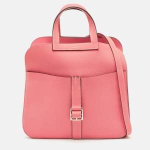 Hermès Rose Azalee Taurillon Clemence Leather Halzan 31 Bag