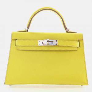 Hermes Mini Kelly Lime Epsom Bag