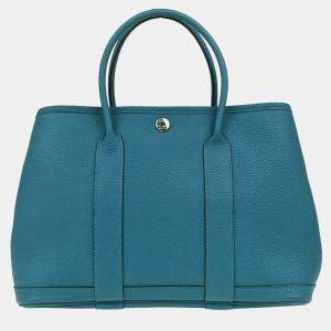 Hermes Garden Party 30 Vert Bosphore Negonda Tote Bag
