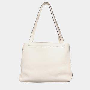 Hermes  Cabasellier 31  Nata Clemence Leather Tote Bag
