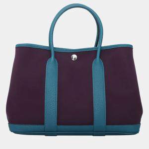 Hermes Canvas Garden Party 30 Bag