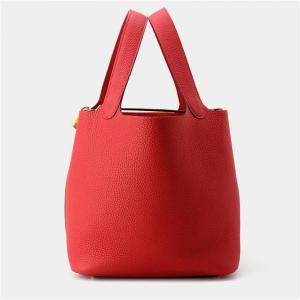 Hermes Picotin Lock Rouge Ladue Taurillon Clemence Bag 22