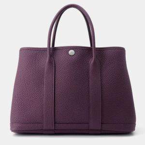 Hermes Garden Party Cassis Negonda Leather Size TPM