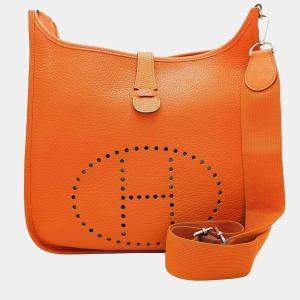 Hermes Evelyn 3 GM  Potiron Shoulder Bag