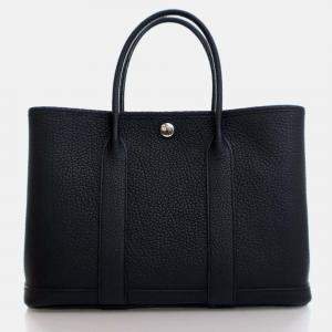 Hermes  Garden Party 30 Black Negonda Bag