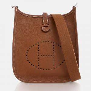 Hermes Evelyne TPM 16 Gold Clemence Bag