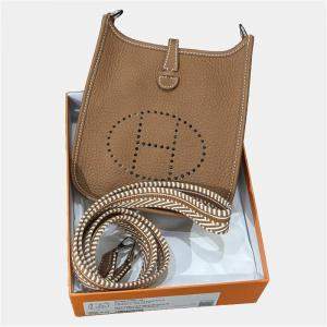 Hermes Mini Evelyne Gold with SiLouis Vuittoner Hardware Braided Strap