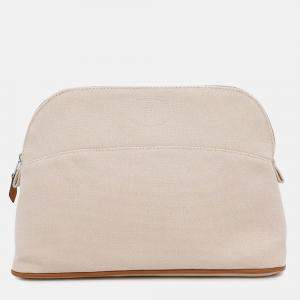 Hermès Bolide Pouch Natural Cotton Canvas MM