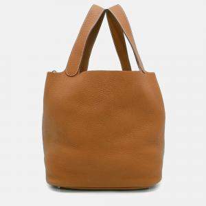 Hermès Picotin Lock 26 Gold Taurillon Clemence Hand Bag