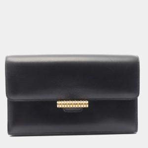 Hermes No Strap Black Q Box Calf Leather Bag