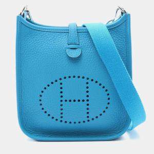 Hermes Evelyne TPM Amazon Blue Frida Y Taurillon Clemence Bag