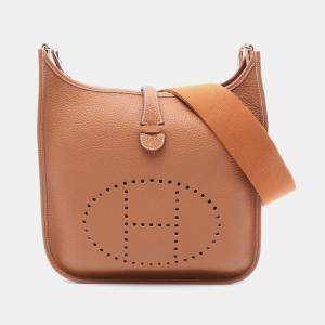 Hermes Evelyne 3 PM Gold W Taurillon Clemence Bag 