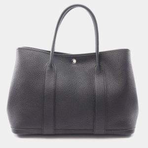 Hermes Garden Party PM Black C Negonda Leather Bag  