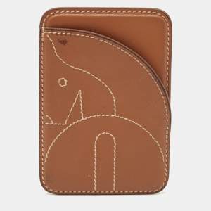 Hermes Gold Swift Leather Horse MagSafe Card Holder