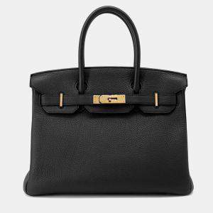 Hermes Birkin Black Togo Leather Size 30