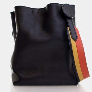 Hermes Licol 17 Black Swift Leather Bucket Bag