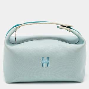Hermes Eucalyptus Toile H Canvas Large Bride-a-Brac Case
