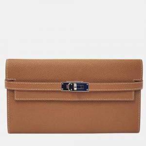 Hermes Kelly Wallet Long Epsom Leather Wallet