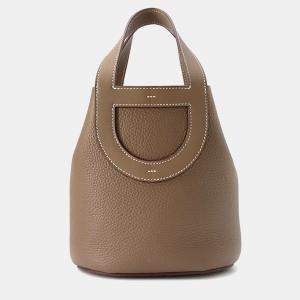 Pre Owned Hermes In-The-Loop 18 Etoupe Taurillon Clemence Swift Leather Tote Bag