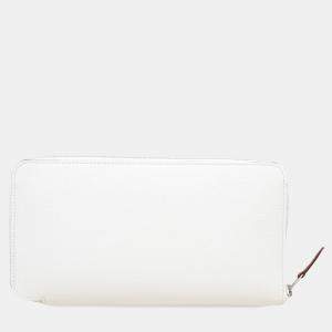 Hermes Azap Long Silk In New White Evercolor