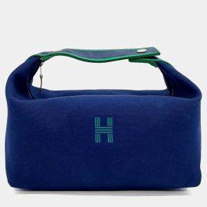 Hermes Breathe-A-Brack Blue Canvas Case
