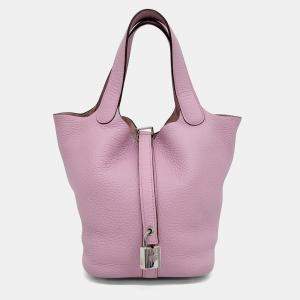 Hermes Rock Picotan 18 Pink Leather bag