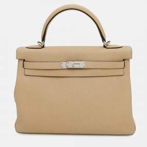 Pre Owned Hermes Kelly Trench Togo Leather 32 Handbag