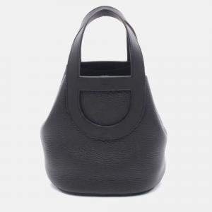 Pre Owned Hermes In The Loop 18 Black Leather Handbag