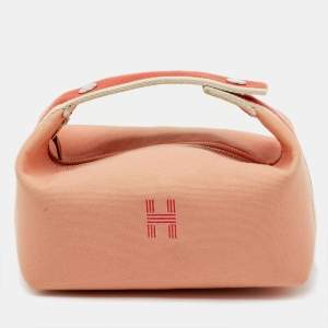 Pre Owned حافظة هييرمس برايد أه برك صغيرة قماش كانفاس توال غواييف